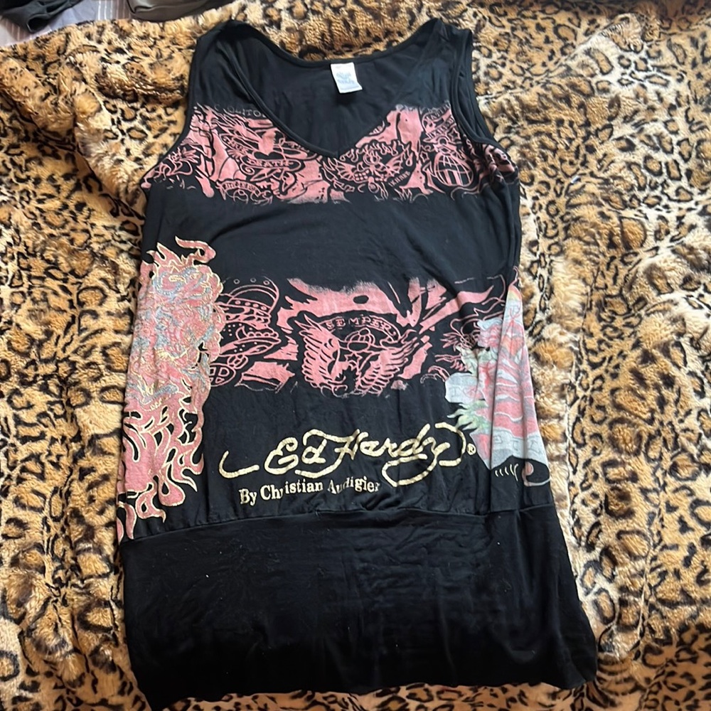 Y2K Ed Hardy Mini Dress